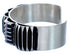 Patterned Navajo Genuine Sterling Silver Cuff Bracelet CB118198